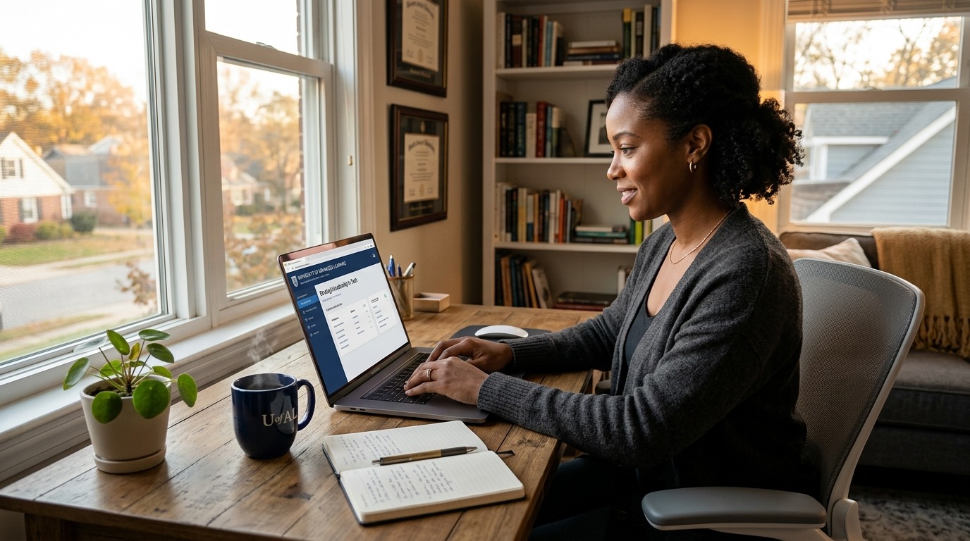 Professional working on laptop 202608081103